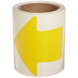 200 Brady 121046 Nonabrasive Arrow Shape Floor Marking Tape 2" Width, Yellow NEW